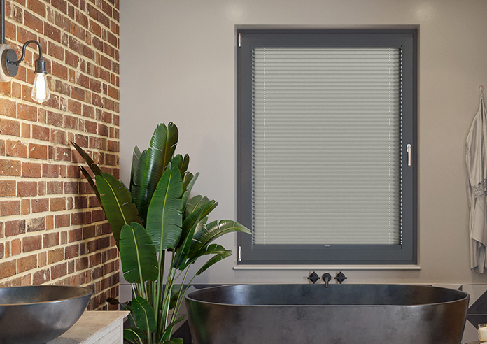 Solaris, Pewter Grey - Stick Fit Pleated Blind - Image 6
